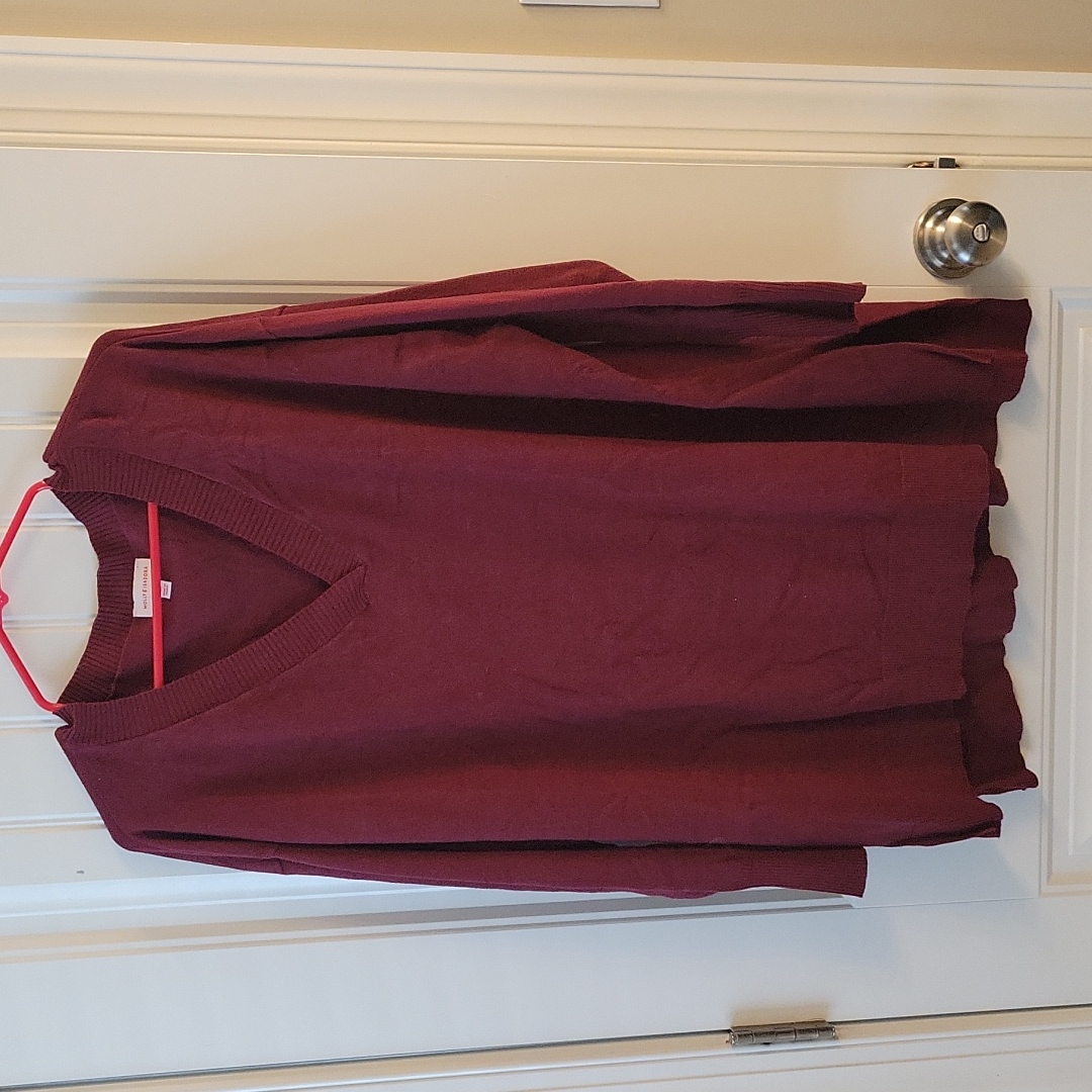 Molly And Isadora Maroon Light Weight Sweater